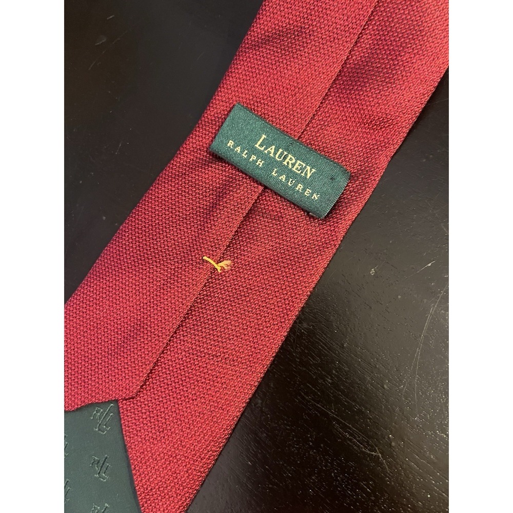 Vintage Polo Ralph Lauren Necktie Mens Red Shirt Tie 90s  USA Pristine - Picture 6 of 6